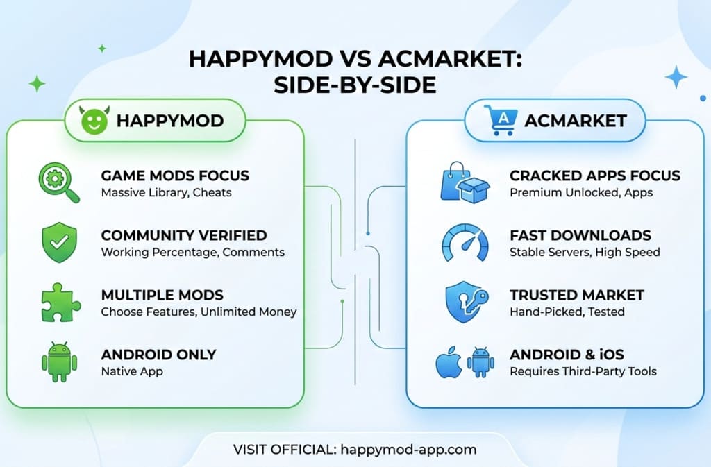 HappyMod vs ACMarket