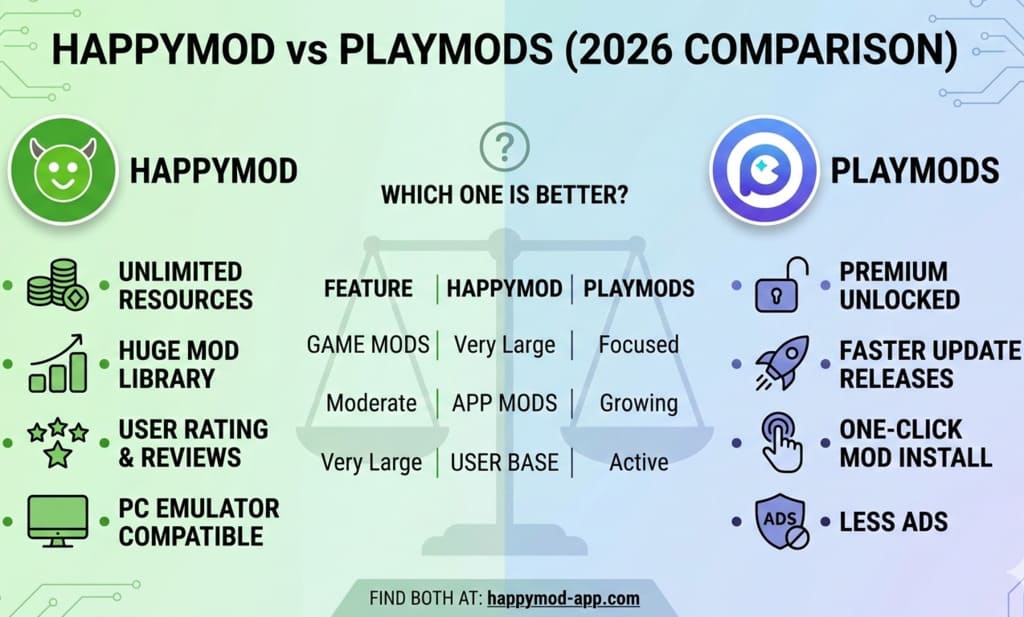 HappyMod vs PlayMods