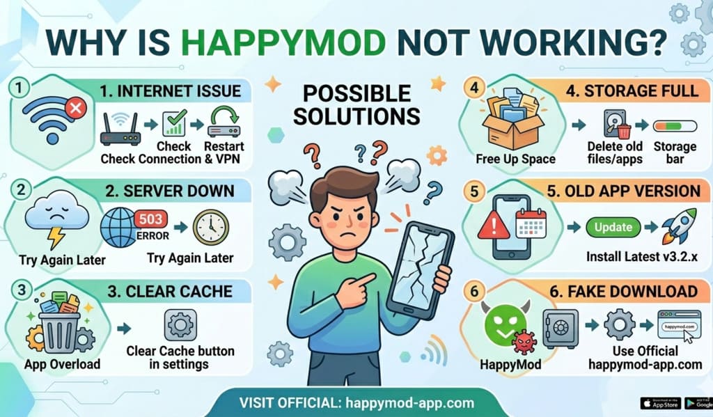 HappyMod issue fix